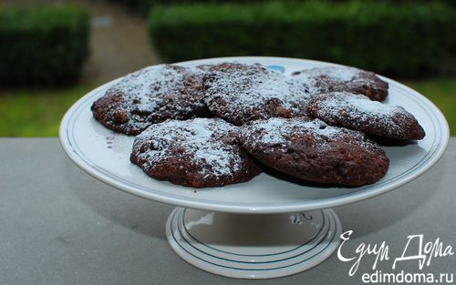 Рецепт Шоколадное печенье с грецкими орехами