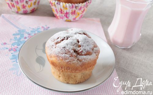 Рецепт Банановые кексы со сливочным сыром и йогуртом