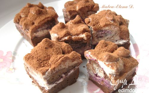 Рецепт Пирожное «Шоколадная нежность Янчи»