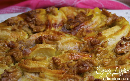 Рецепт Итальянский яблочный пирог с грецкими орехами