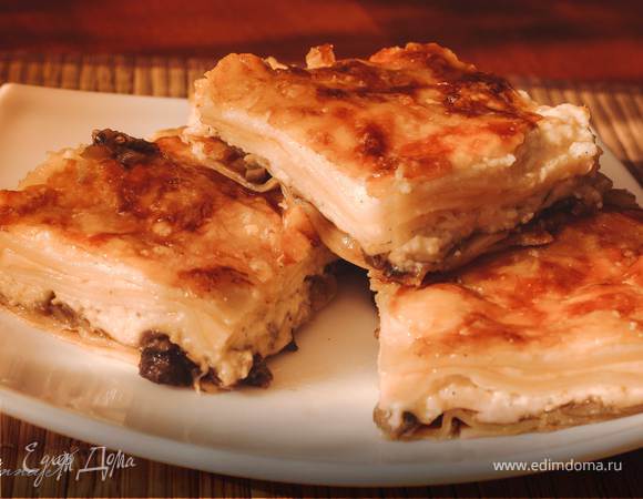 Домашняя лазанья с сыром и грибами, рецепт с фото — internat-mednogorsk.ru