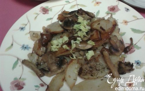 Рецепт Жареный картофель с грибами