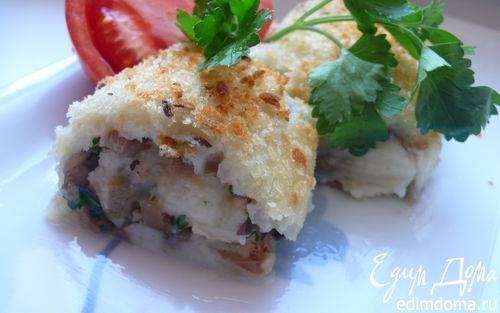 Рецепт Картофельный рулет с грибами
