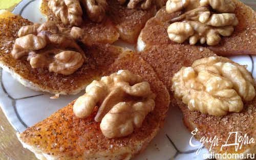 Рецепт Апельсины с корицей и грецкими орехами