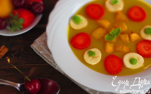 Рецепт Фруктово-ягодный холодный суп
