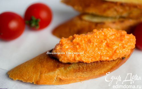 Рецепт Паштет из сыра и томатов (Almogrote Canario)