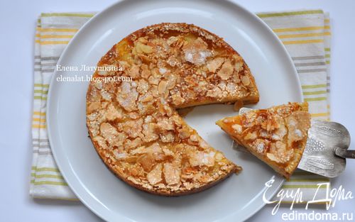 Рецепт Нежный яблочно-грушевый пирог с хрустящей корочкой