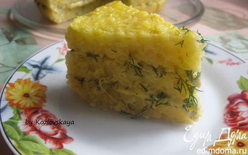 Рецепт Закусочный торт из поленты с сыром