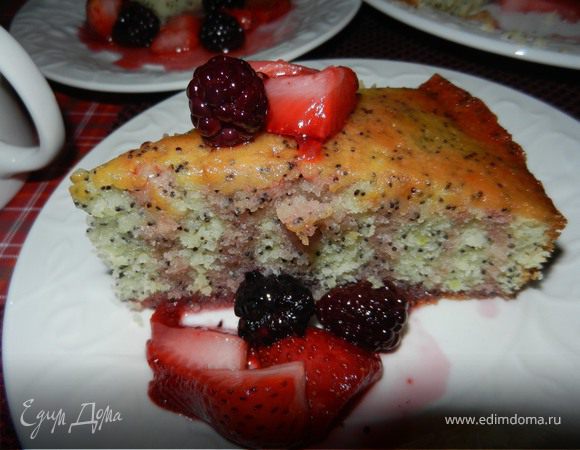 Лимонный пирог с маком (Lime poppy seed cake)