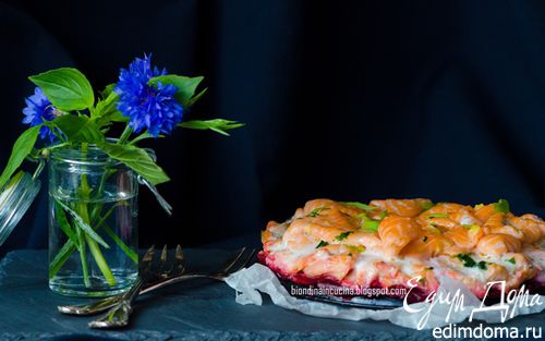 Рецепт Восхитительный торт из лосося с имбирным маслом