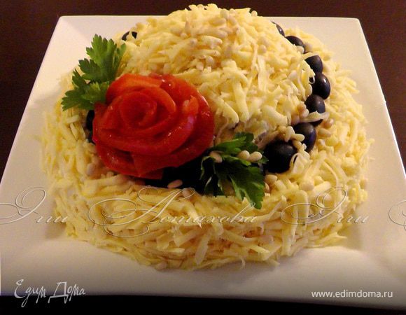 Праздничный салат «Шляпка», пошаговый рецепт на 6906 ккал, фото, ингредиенты - Эгги Астахова