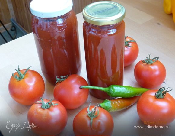 Приготовление томатного кетчупа:
