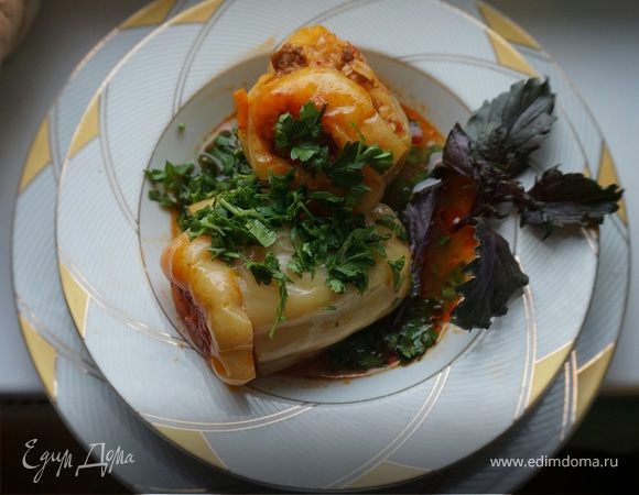 Перец, фаршированный мясной начинкой - пошаговый рецепт с фото на Готовим �дома