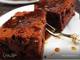 Шоколадный торт "Мокка с карамельной, кофейной глазурью"