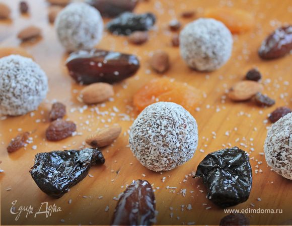 Домашние конфеты из сухофруктов, пошаговый рецепт на ккал, фото, ингредиенты - Татьяна Онегина