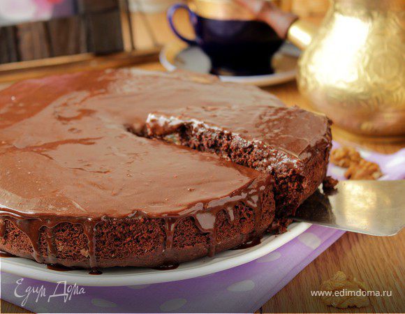 Простой шоколадный пирог - пошаговый рецепт с фото на Готовим дома