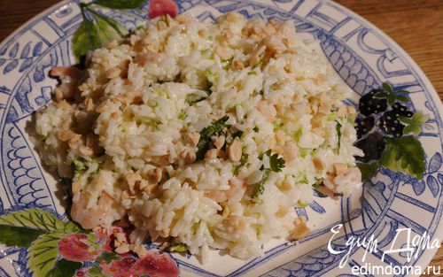 Рецепт Восточный рисовый салат с креветками