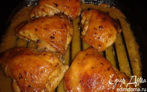 Рецепт Курочка с медом, горчицей и коньяком