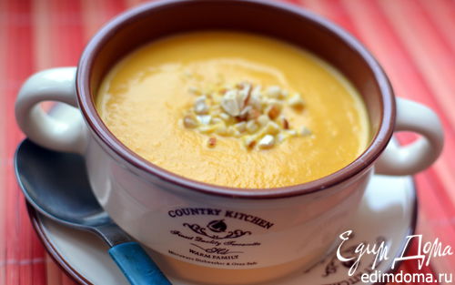 Рецепт Крем-суп из моркови с миндальным орехом