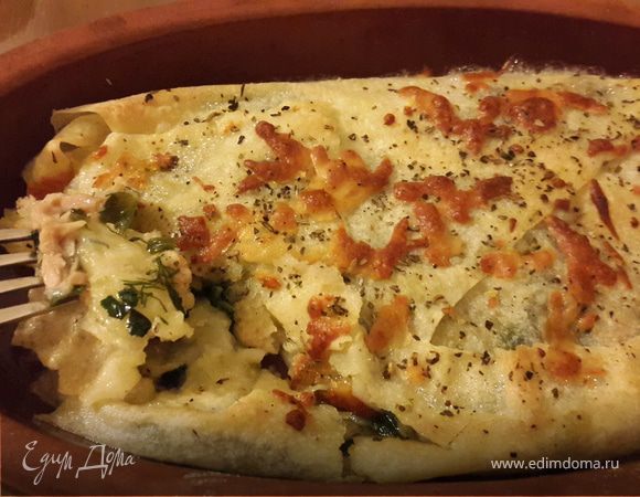 Лаваш со шпинатом и сыром на сковороде — рецепт с фото пошагово