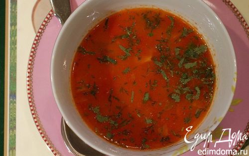 Рецепт Рисовый суп с помидорами
