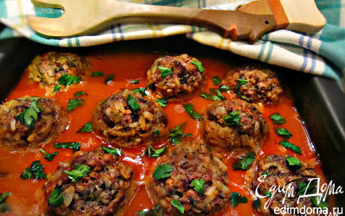 Рецепт Тефтели с грибами в томатном соусе