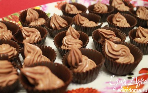 Рецепт Конфеты с шоколадно-сливочной начинкой