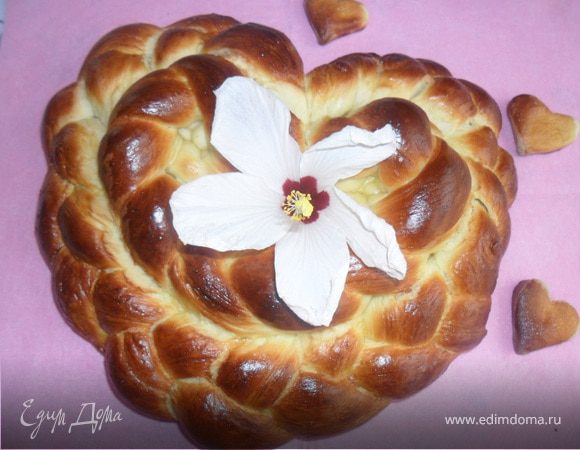 Хлеб "С днем Святого Валентина"