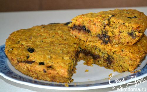 Рецепт Тыквенный пирог с черносливом и шоколадом