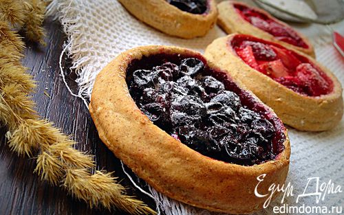 Рецепт Постные ржаные мини-галеты с ягодами