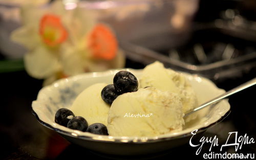 Рецепт Мороженое рикотта на меду