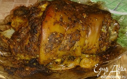 Рецепт Свиная рулька и запеченный картофель