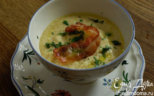 Рецепт Суп из нута с беконом и розмарином