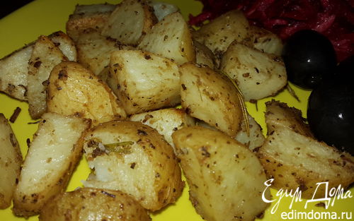 Рецепт Молодой картофель, запеченный с домашней горчицей и розмарином