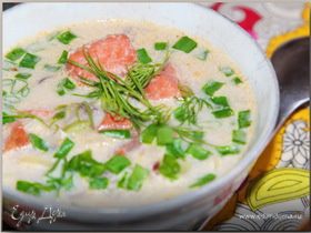 Легкий луково-рыбный суп