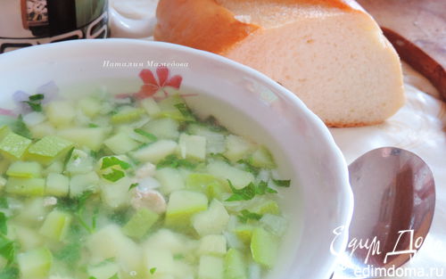 Рецепт Кабачково-картофельный суп с индейкой