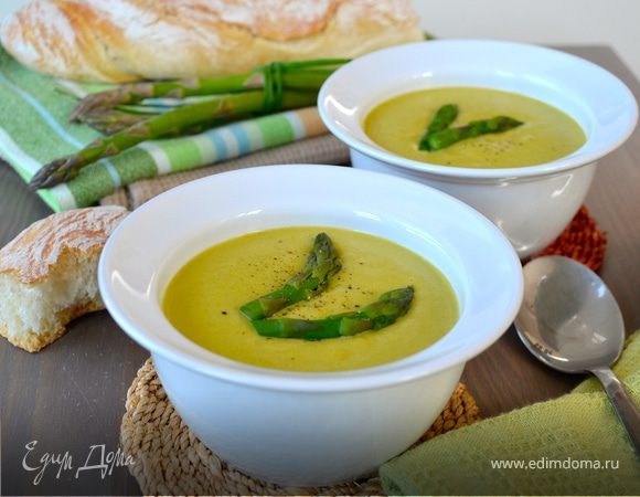 Суп – пюре из зеленой спаржи
