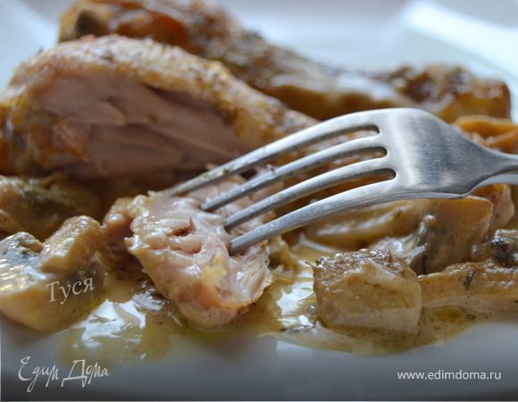 Курица с грибами на сковороде | Волшебная пластиковыеокнавтольятти.рф