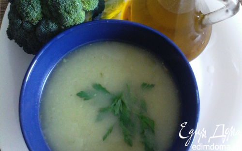 Рецепт Греческий суп-пюре с брокколи