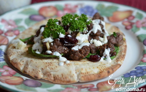 Рецепт Ужин в турецком стиле на лепешке