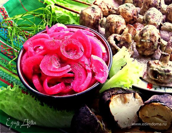 Маринованный красный лук для салатов, селёдки, шашлыков