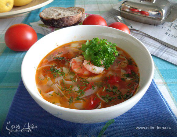 Суп из морепродуктов - рецепт