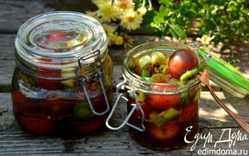 Рецепт Маринованные томаты с халапеньо