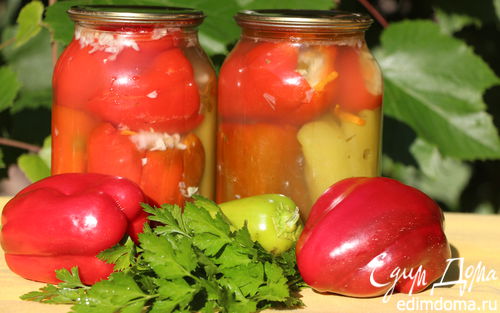 Рецепт Перец, фаршированный капустой (заготовка)