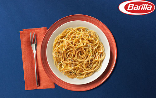 Рецепт Спагетти с анчоусами и хлебными крошками