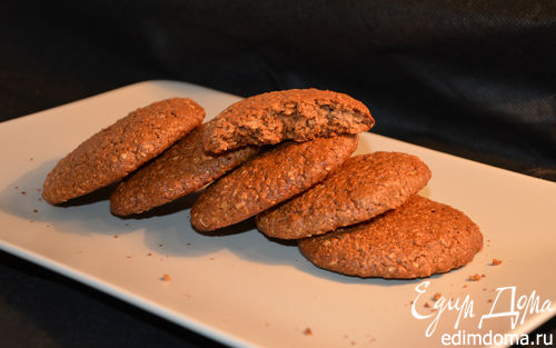 Рецепт Овсяно-гречневое печенье на ржаной патоке