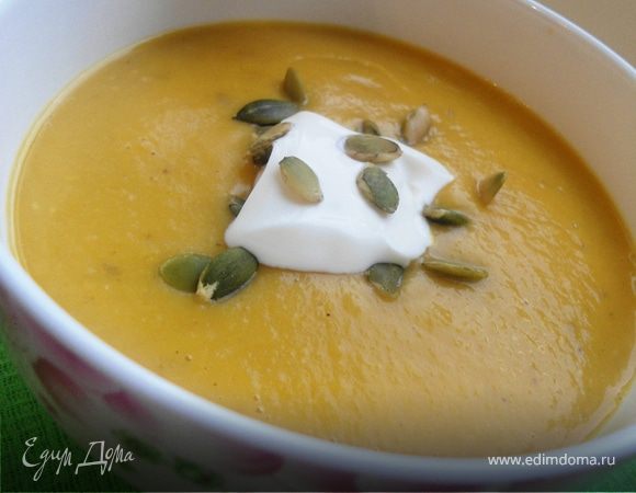 Рецепт супа с тыквой и чечевицей | Меню недели
