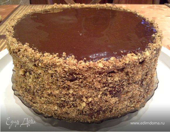 Шоколадный торт с безе и вишней рецепт с фото пошагово
