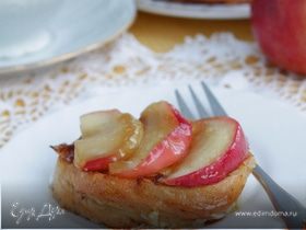 Гренки на завтрак с яблоками и корицей