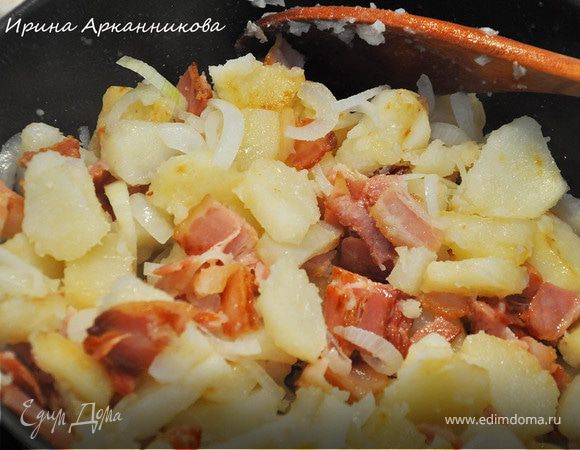 Жареная картошка со свининой на сковороде рецепт с фото пошагово - натяжныепотолкибрянск.рф